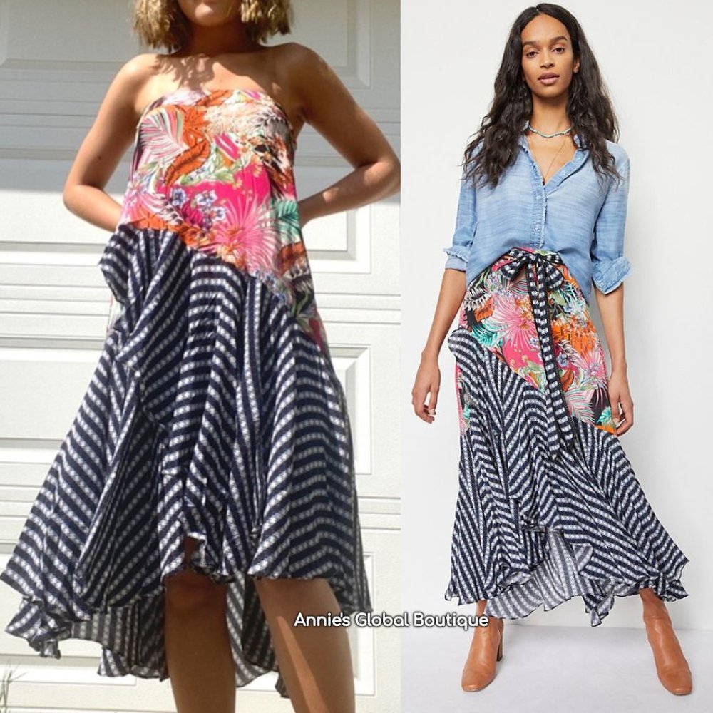 HTF NWT ANTHROPOLOGIE Bhanuni Hanna Maxi Skirt - Picture 2 of 9